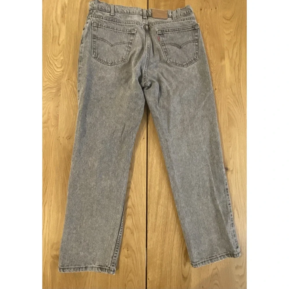 90's Vtg Levis 540 Jeans Mens Size 34 Black‎ Acid Stone Wash Denim USA